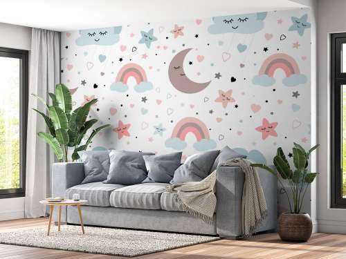 Clouds, moons and rainbows