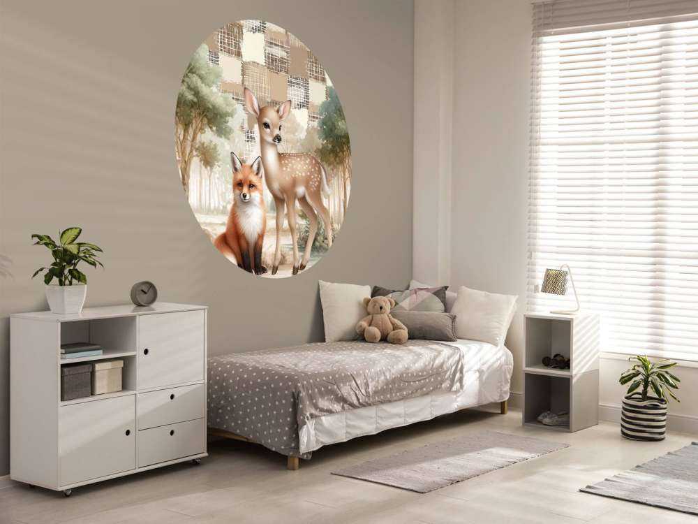 Wild animals in warm tones