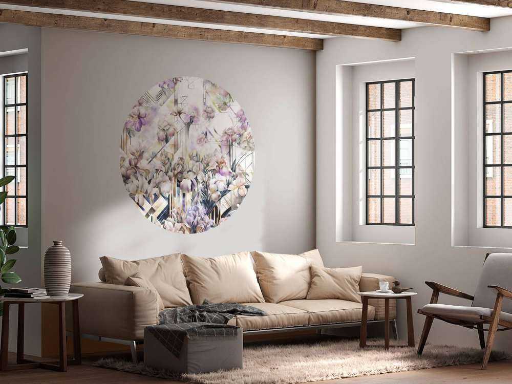 Huge Watercolor Irises Violet