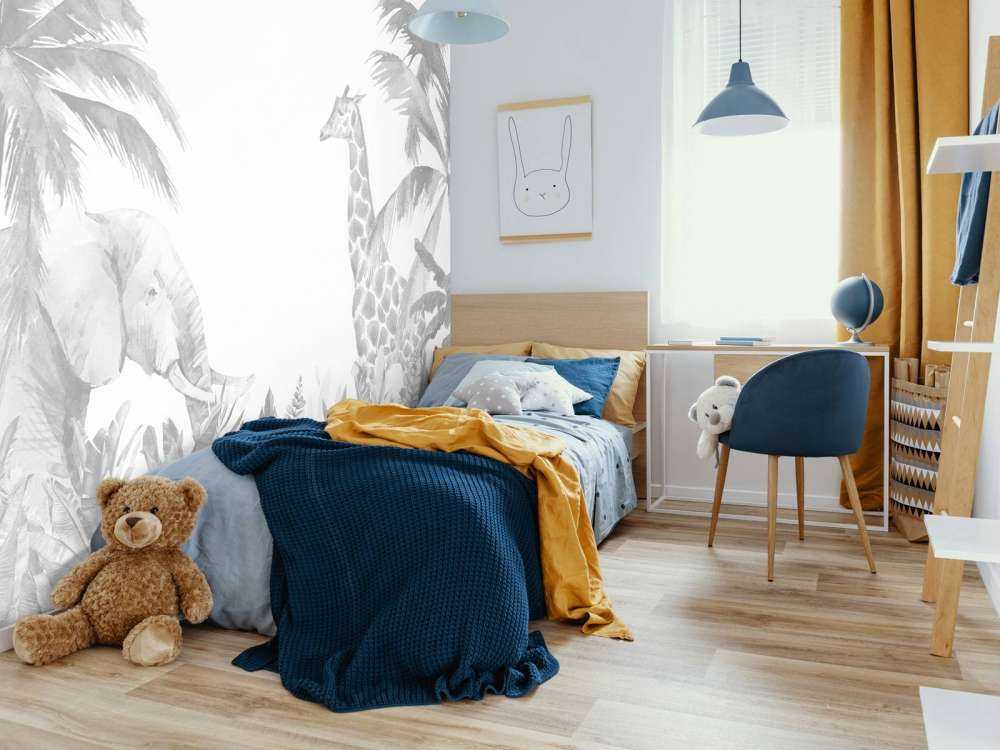 Cheerful jungle animals