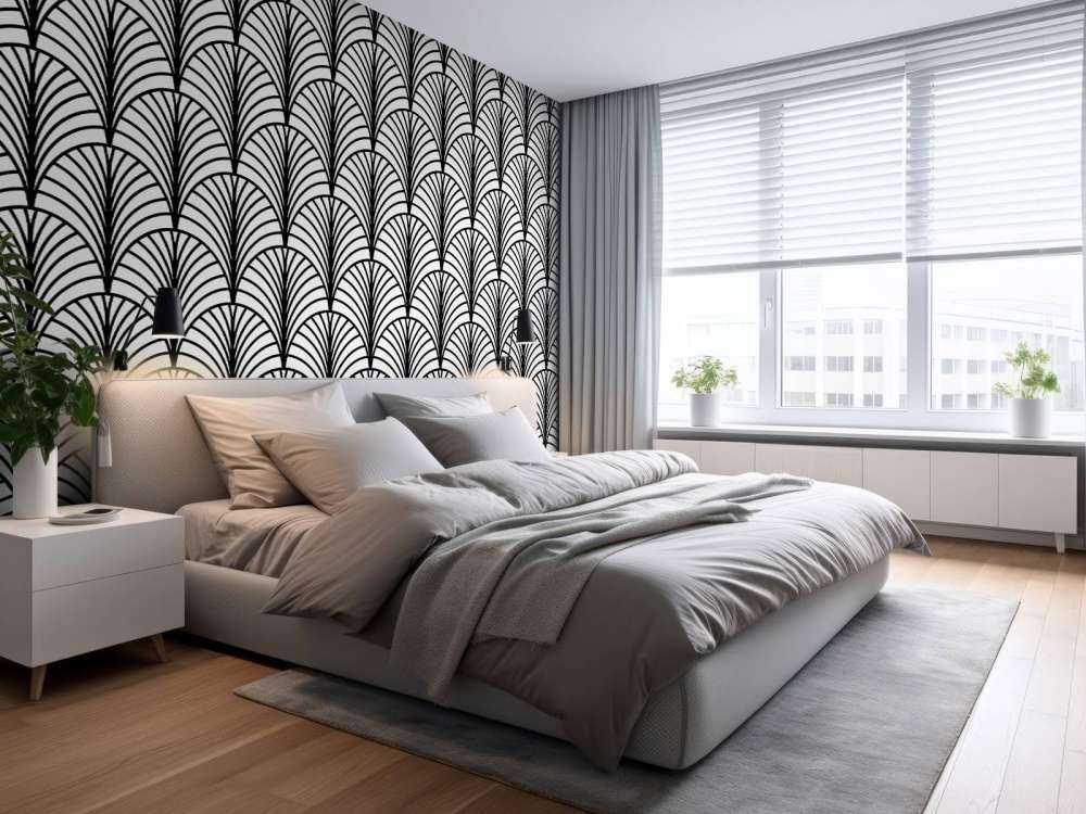 Palmette black and white