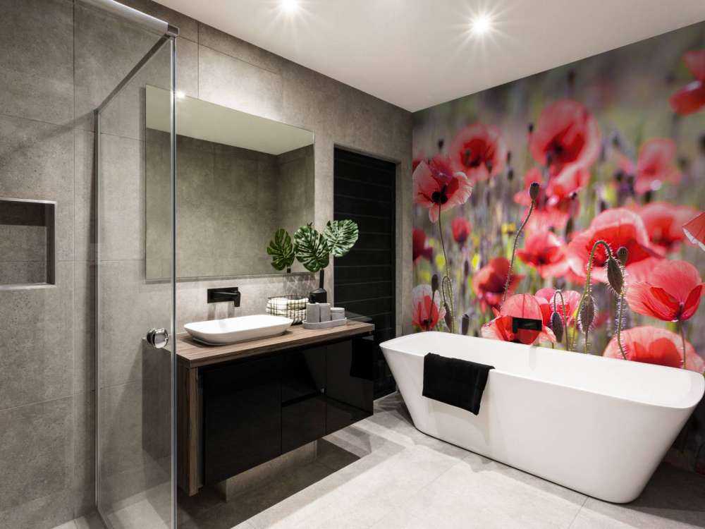 Poppies with vintage look