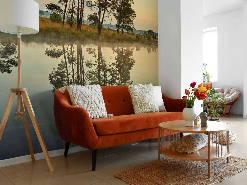 Reflection in woodland veins