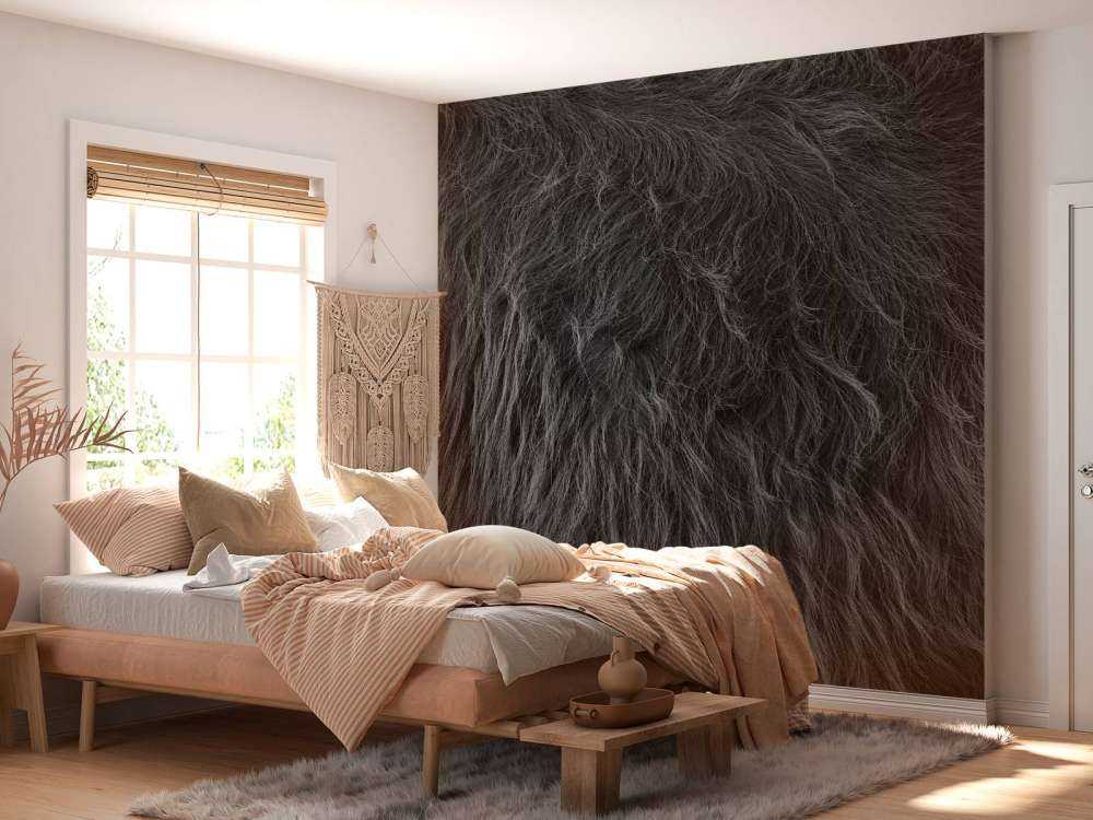 Scottish Highlander coat in black and white