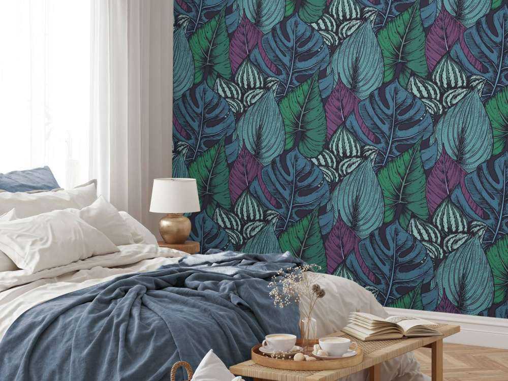 Tropical leaf pattern