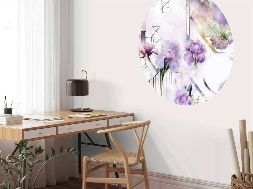 Watercolor Geometry Purple