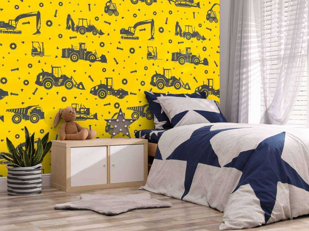 Construction traffic yellow