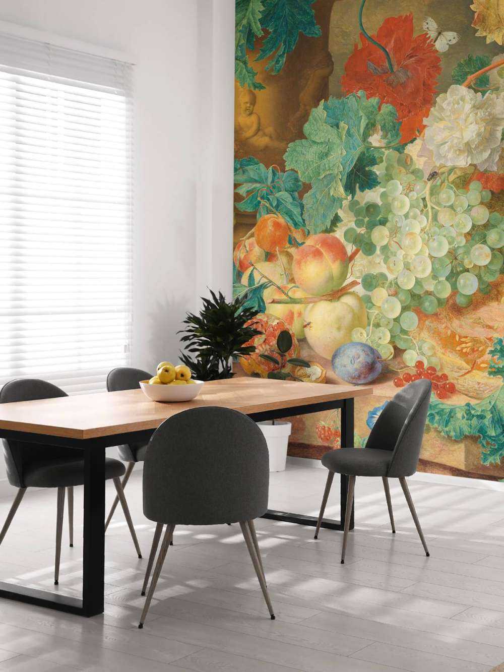 Still life with flowers and fruit, Jan van Huysum