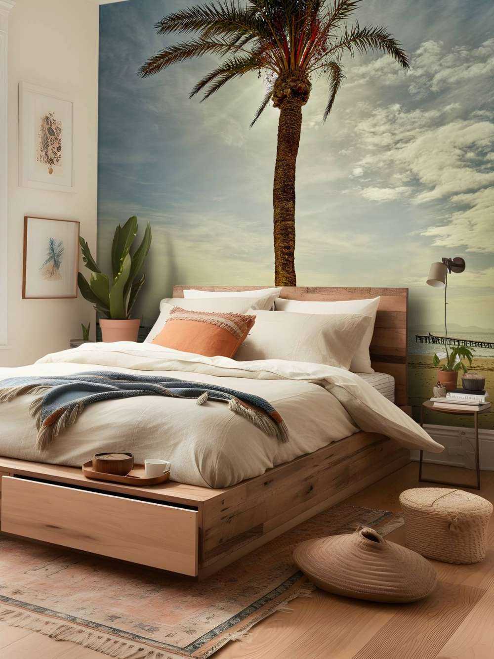 Palm tree in the sun