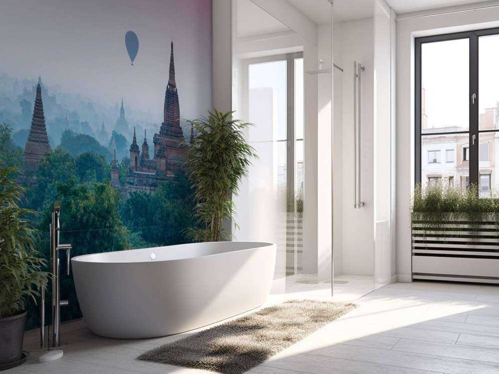 Temples and hot air balloons