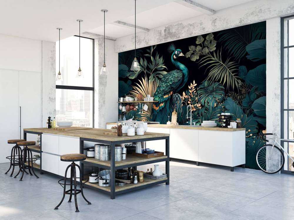 Nighttime Beauty of the Peacock