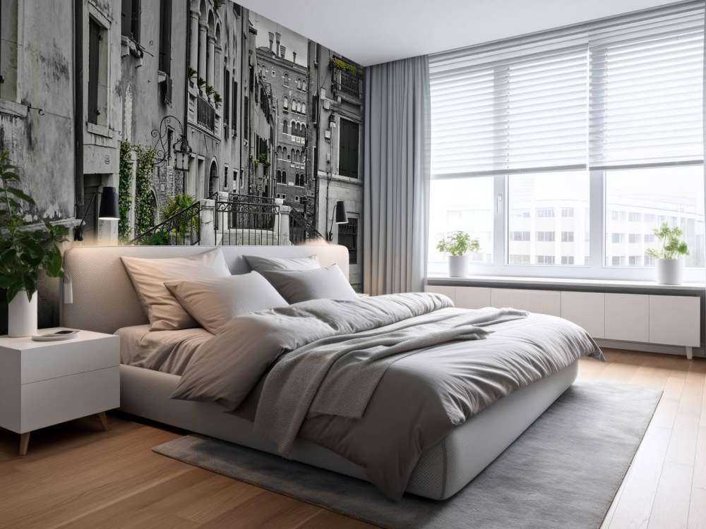 Canal with small bridge