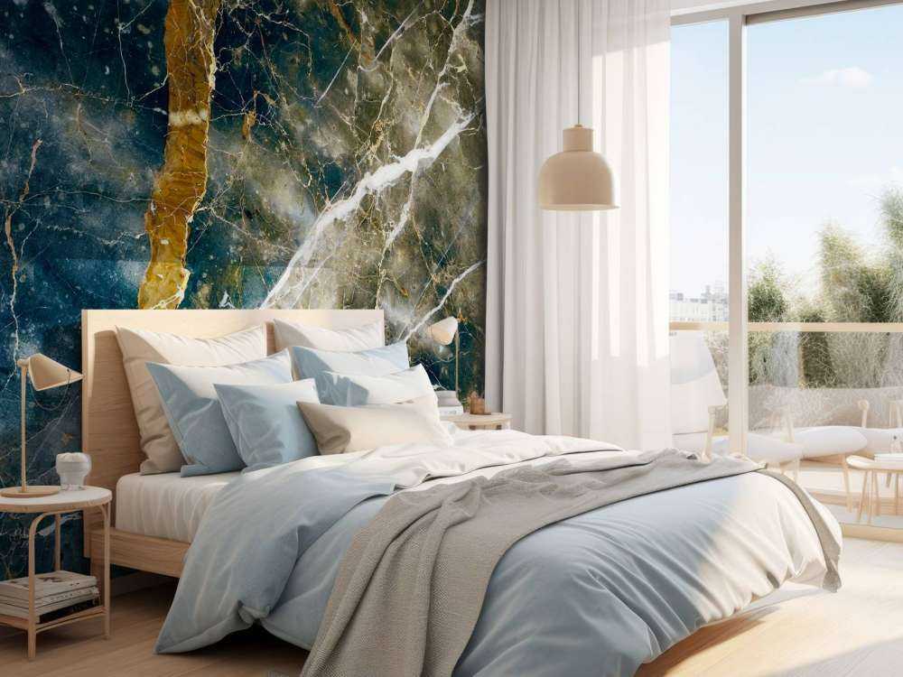 Marble with clouds structure