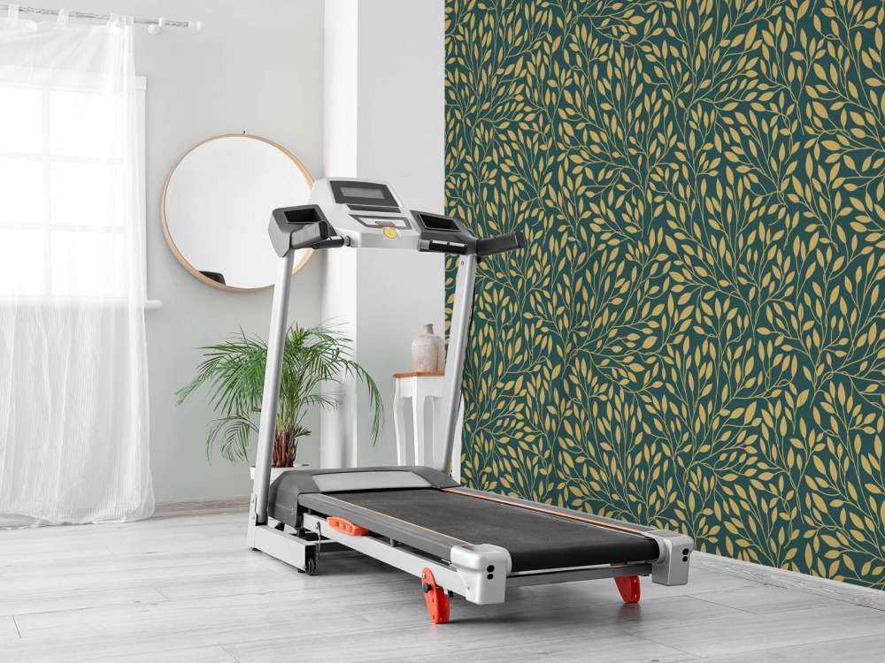 Luxury floral pattern yellow gold