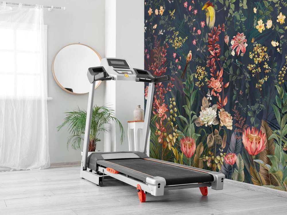 Jungle flowers and birds