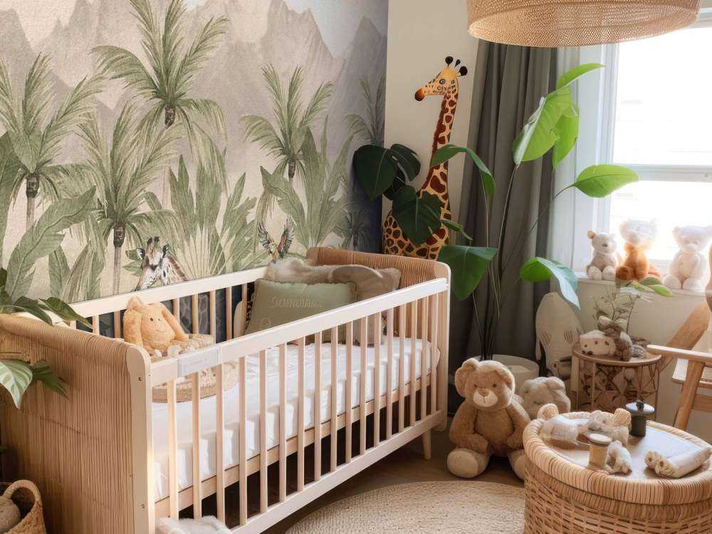 Mountain scenery with animals