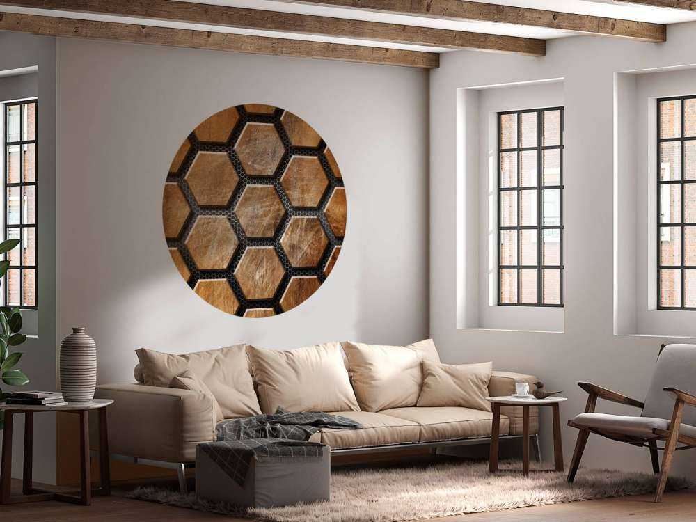 Brown hexagons