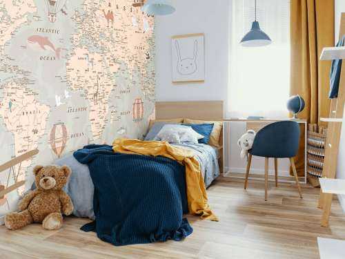 Beige world map