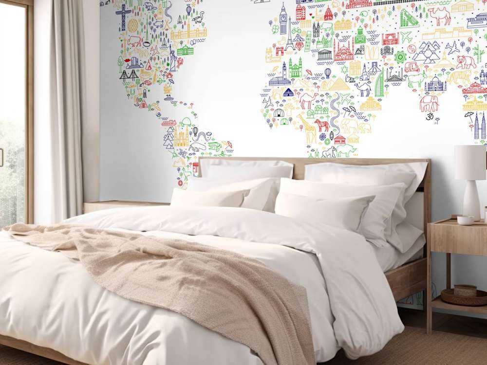 Abstracte wereldkaart