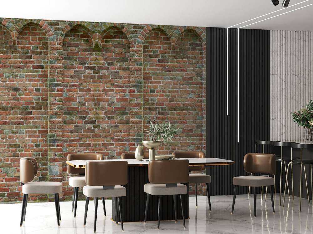 Old wall with arches