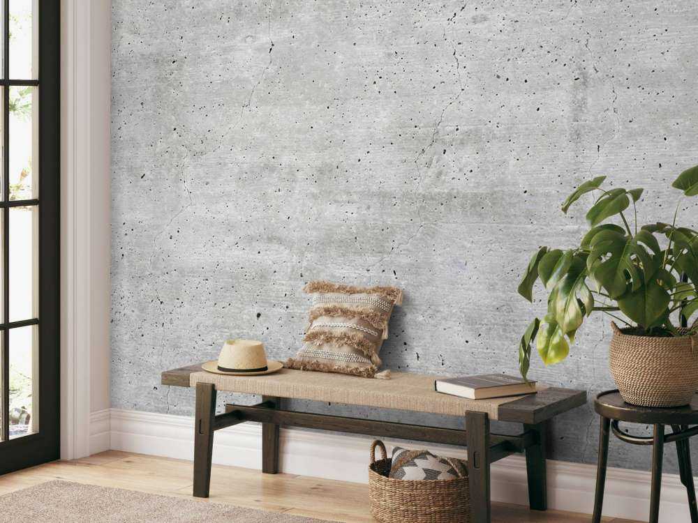 Lichtgrijs gebroken muur