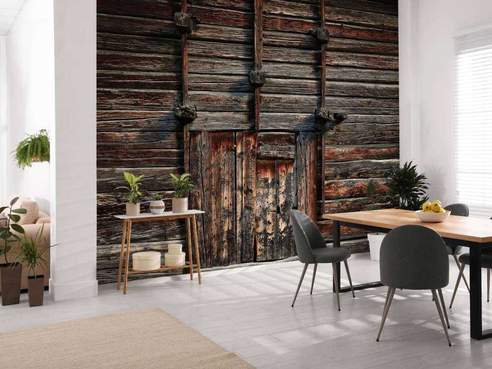 Old wood with beams