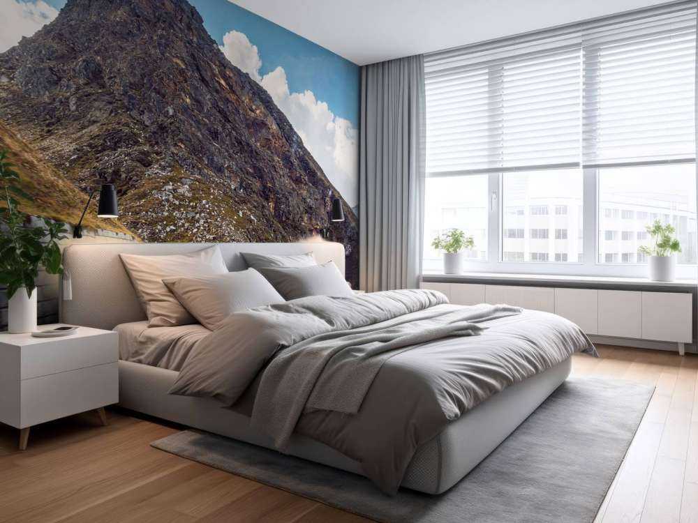 Mountain pass with sports car