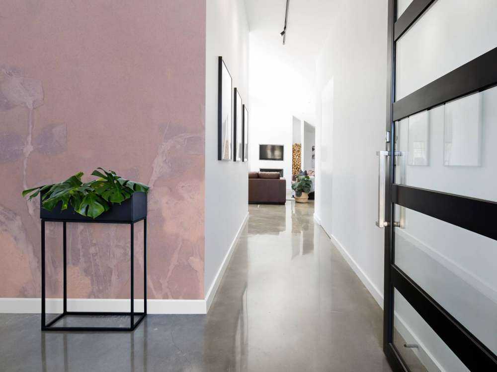 Wild geranium and snowberry - mauve