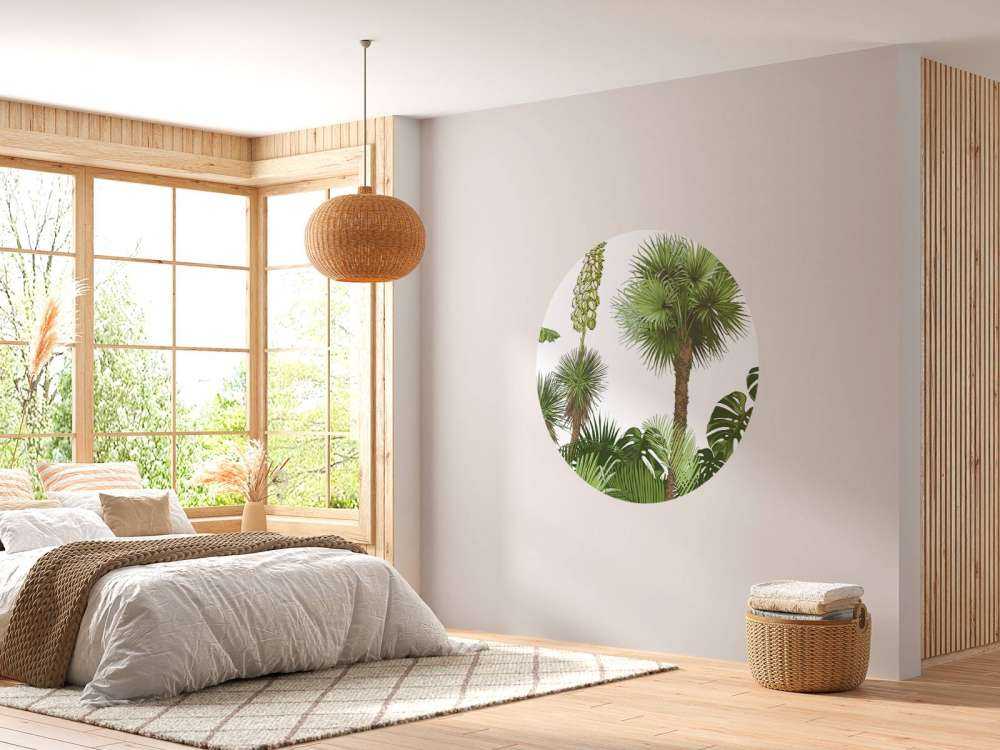 Green tropical plants