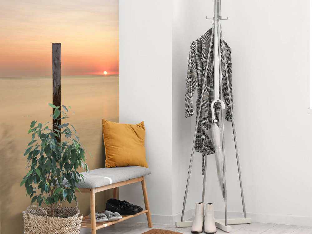 Three wooden posts