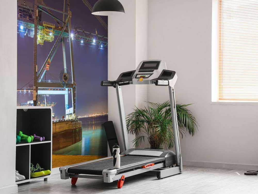 Nachtzicht op Verlichte Haven van Antwerpen