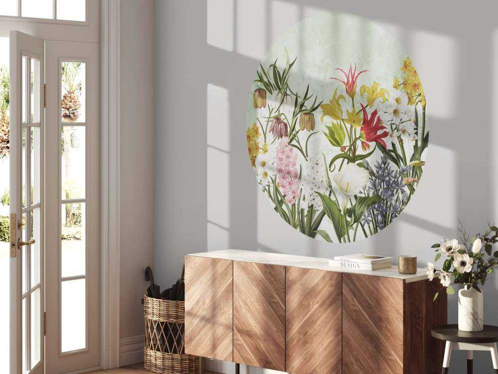 Spring Flowers - Fresh Mint Green