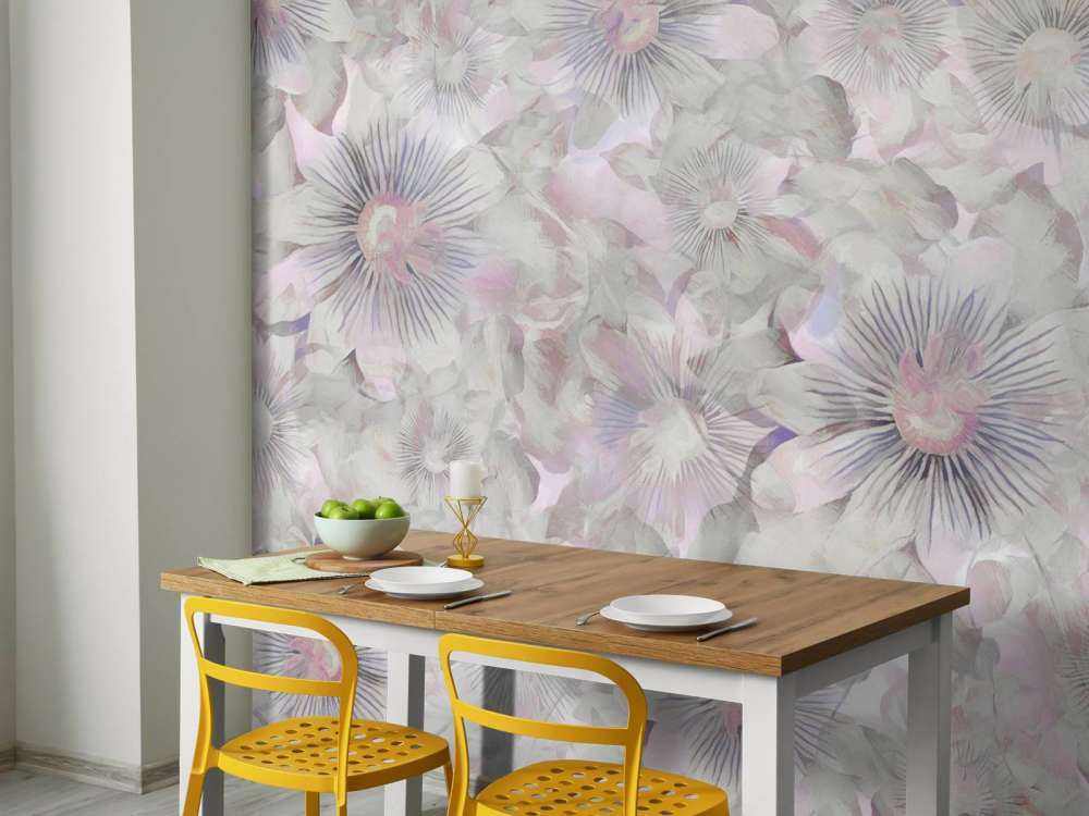 Botanical Watercolor Elegance Lilac Dawn