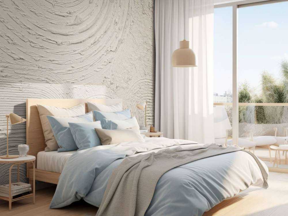 Organic shapes and lines in linen