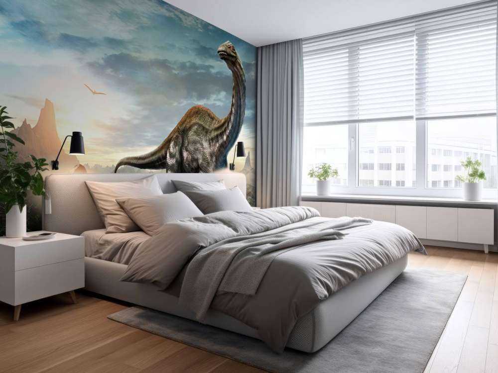 Apatosaurus in the mountains