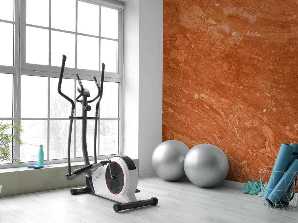Terracotta marble with playful effect