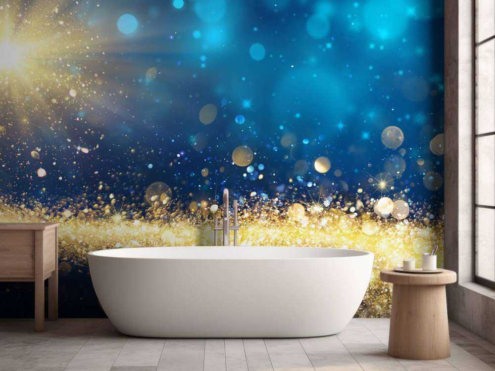 Star in shimmering night