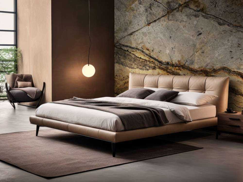 Sand-coloured marble with grooves