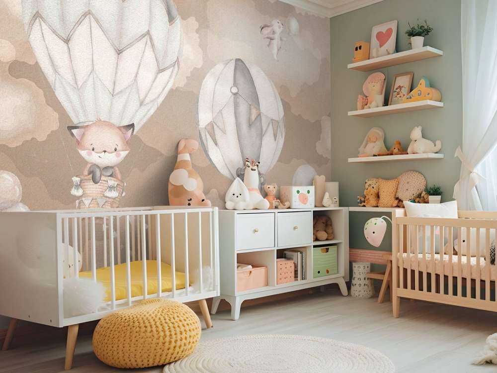 Flying animals taupe