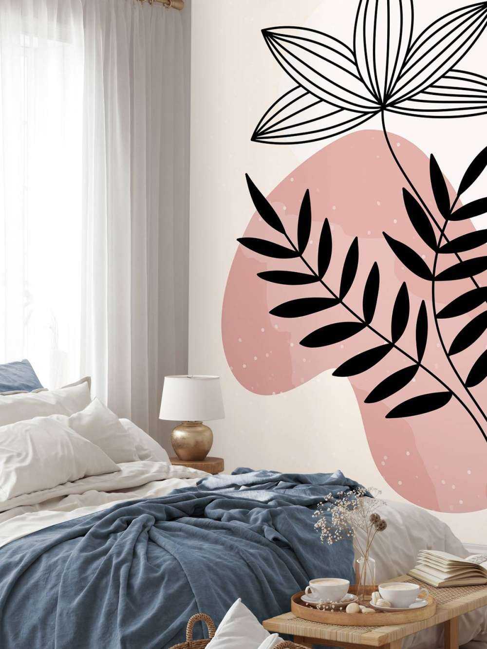 Minimalistische illustratie van planten