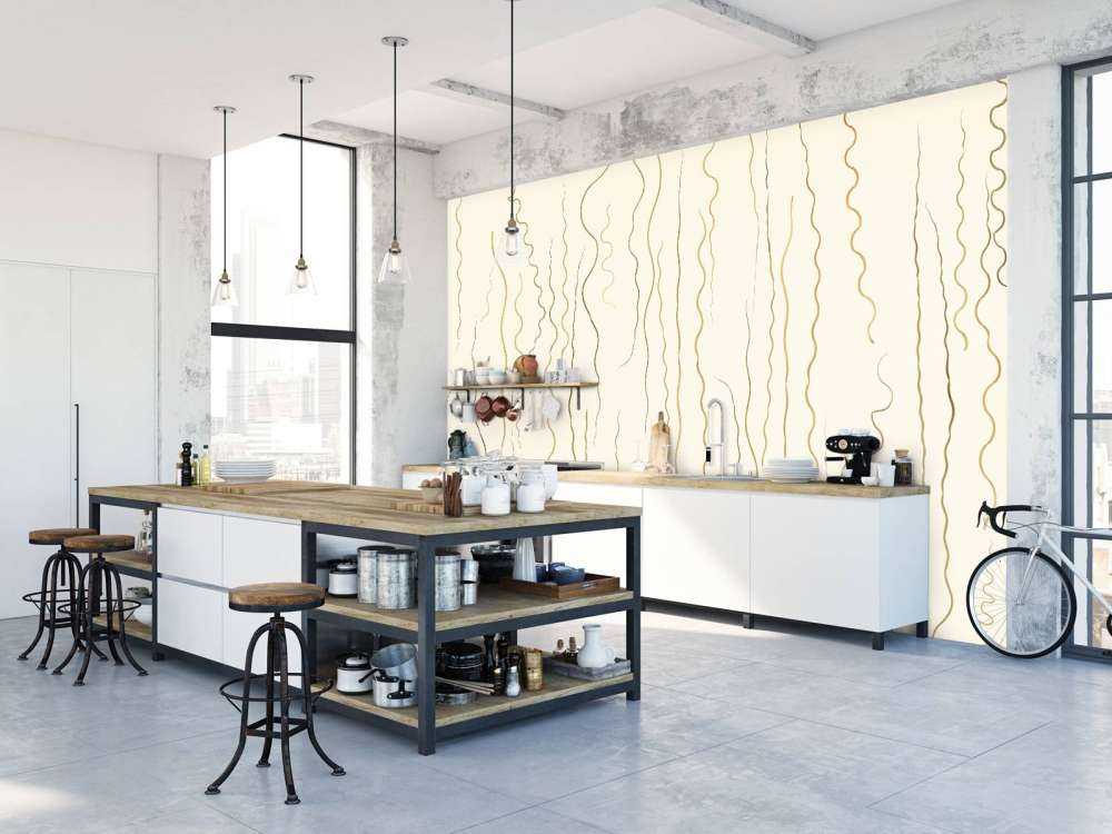 Organic lines grass beige