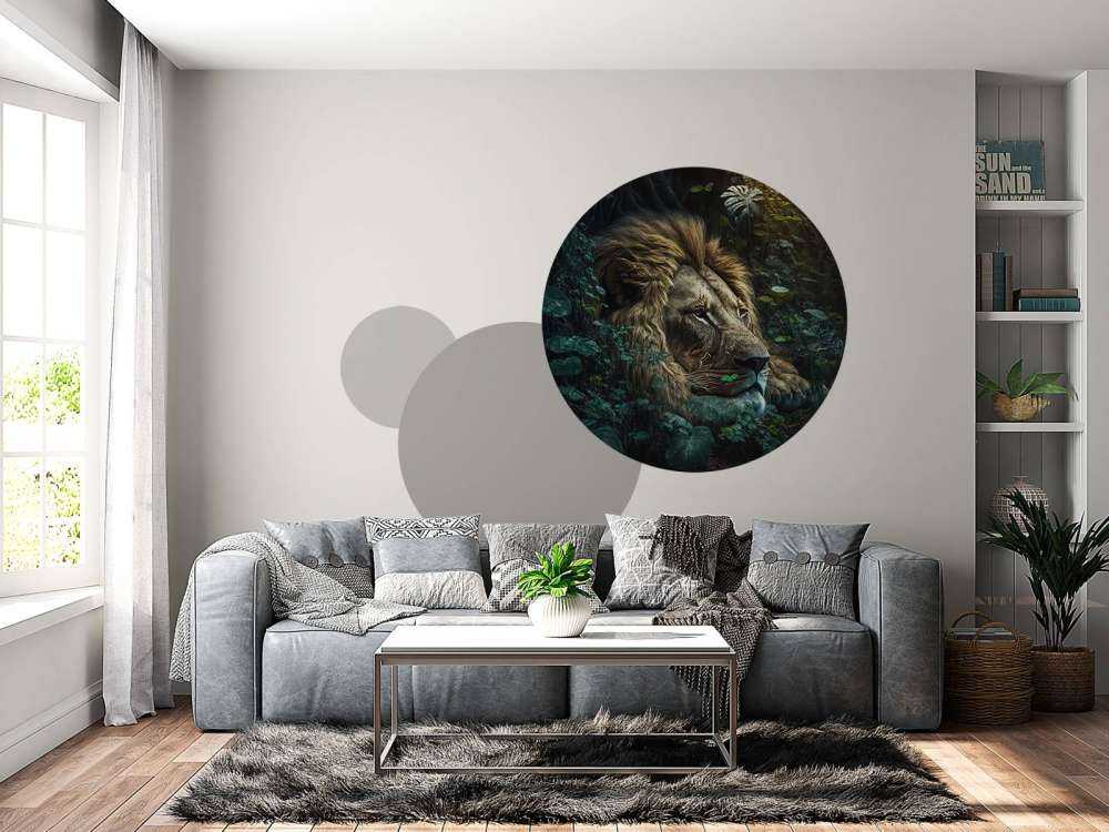 King lion in the jungle