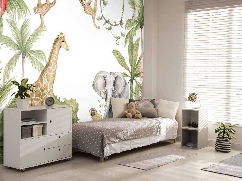 African animals in jungle