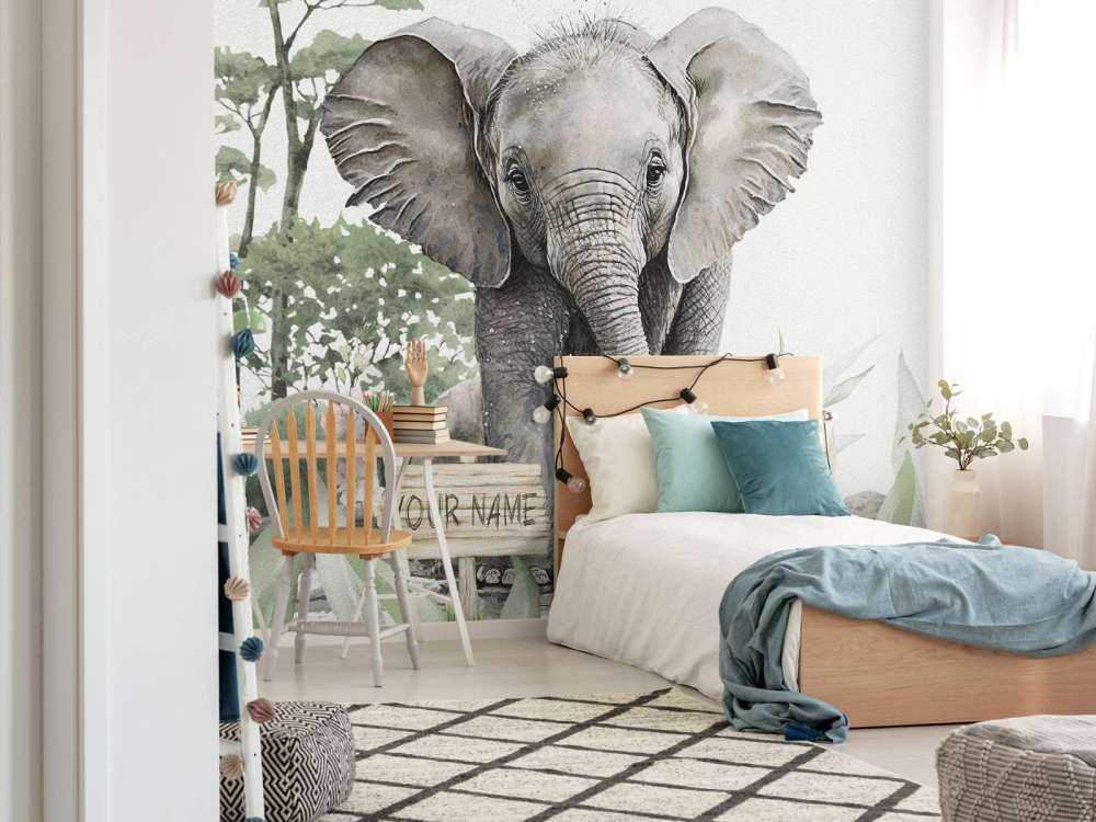 Elephant in the jungle