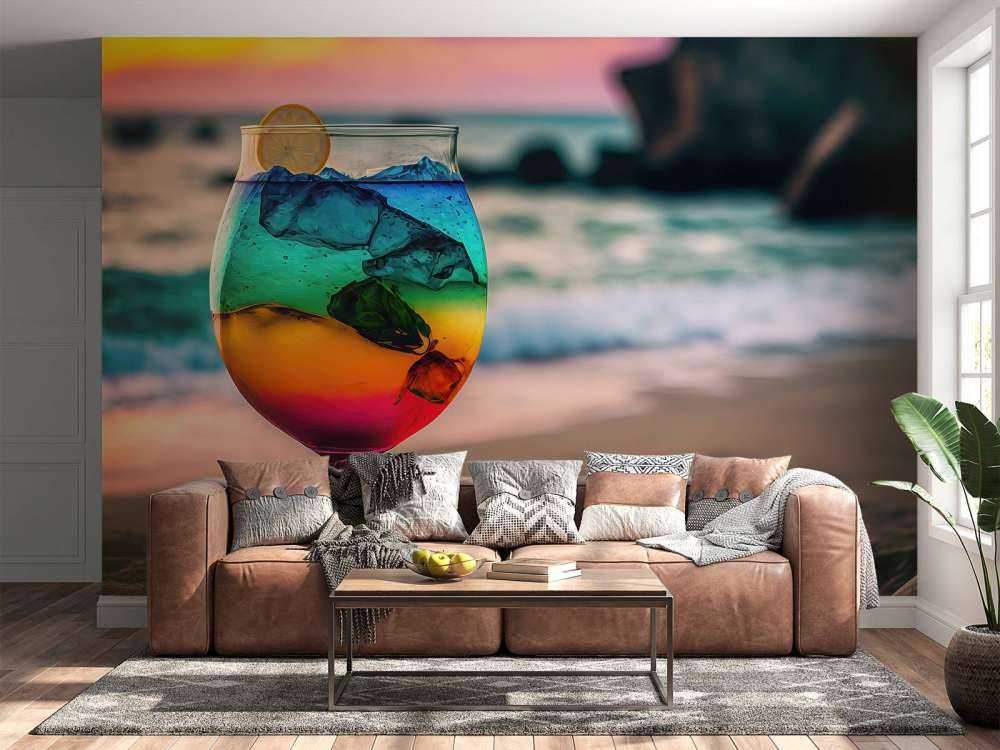 Gekleurde cocktail