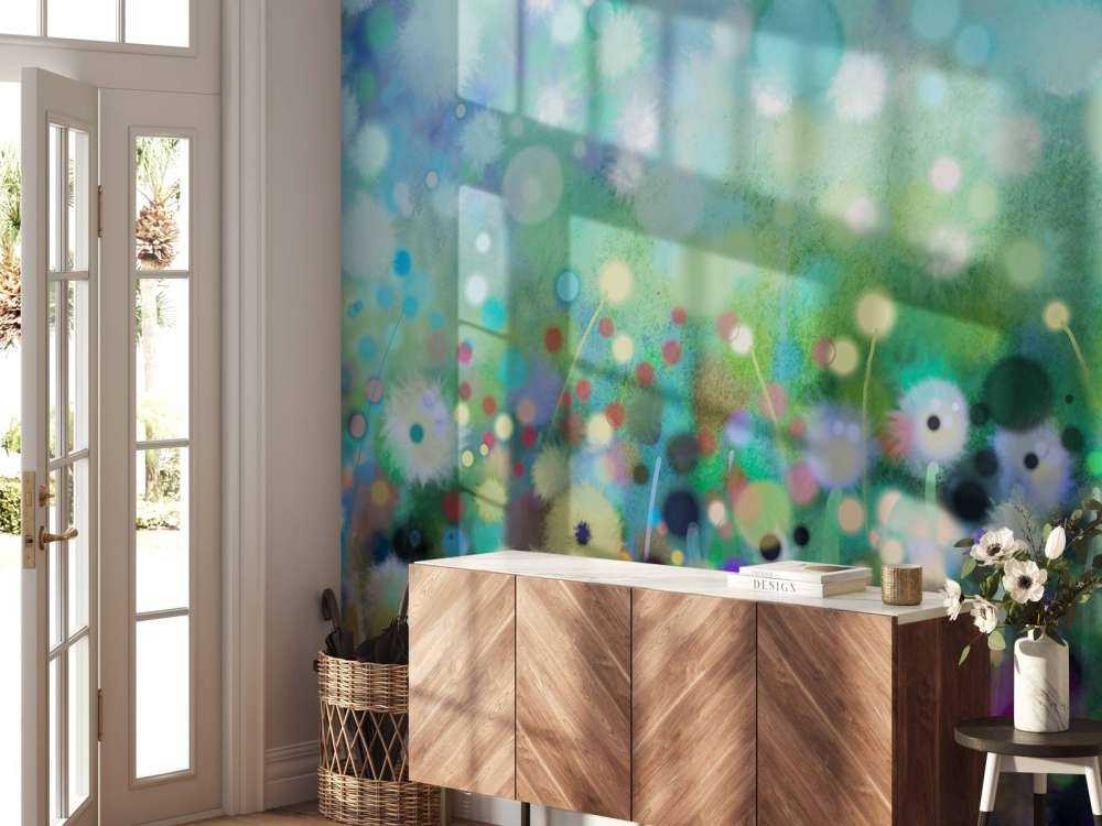 Abstracte bloemen aquarel