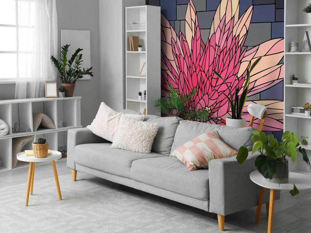 Pink flower in bloom