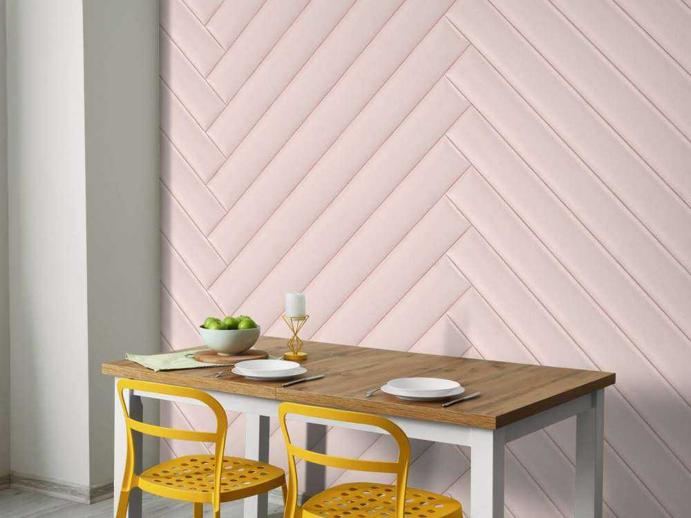 Pink herringbone