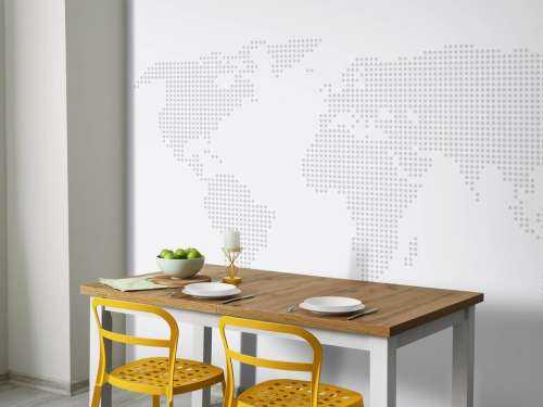 Dotted world map