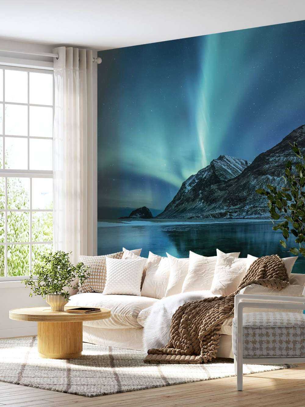 Blue northern lights